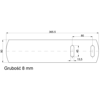 Listwa tylna odkładni prawa Kverneland Vulcan-4736