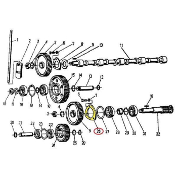 Tarcza dociskowa łożyska 950408 71010408 C-360/Zetor-4877