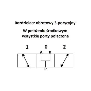 Rozdzielacz hydrauliczny obrotowy kierunkowy zawór trójdrożny 1/2'' 90L-4961