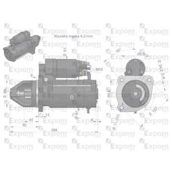 Rozrusznik Case Typu Iskra 379IS0889  EXPOM KWIDZYN eu-49894