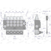 Rozdzielacz hydrauliczny 5-sekcyjny 40L VOIMA-50114