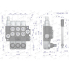 Rozdzielacz hydrauliczny 3-sekcyjny 40L (1-sekcja nurnikowa) VOIMA-50137