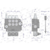 Rozdzielacz hydrauliczny 3-sekcyjny 80L VOIMA-50156