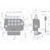 Rozdzielacz hydrauliczny 4-sekcyjny 80L VOIMA-50158