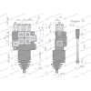 Rozdzielacz hydrauliczny 2-sekcyjny max przepływ 40L  z joystickiem  Waryński-50169