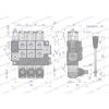 Rozdzielacz hydrauliczny 3-sekcyjny max przepływ 40L (1 sekcja - z zatrzaskiem) Waryński-50186