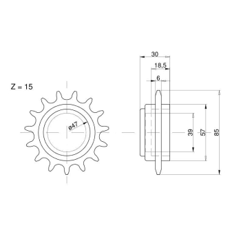 Zębatka napinająca 673309 Claas-50100