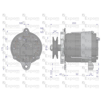 Alternator MTZ 72A EXPOM KWIDZYN eu-50104