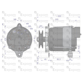 Alternator MTZ 100A EXPOM KWIDZYN eu-50110