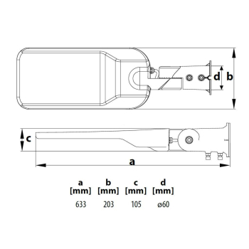 LAMPA, OPRAWA PARKINGOWA LED JAZMIN 150W 4000K 20250LM IP65-50384
