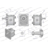 Pompa hydrauliczna zębata 1.0cm3 (grupa 1 - typ europejski) wałek 1:8 przyłącza obustronnie gwinty wewnętrzne 3/8 (