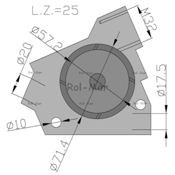 Pompa olejowa silnika 4153236, 4154283, 2130385 Deutz-5296