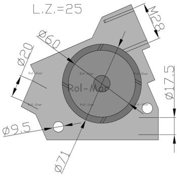 Pompa olejowa silnika 4157010, 4158299 M32x2 Deutz-5298