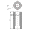 Tuleja mocowania zęba 880 mm 5193-FT88N ładowacza fi 50 Tur-5345