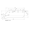 Eurolemiesz lewy 14'' Kverneland Vulcan pasuje śruba M12X34OV2 - 4 szt.-5541