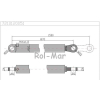 Cylinder hydrauliczny jednostronnego działania CN2F-40/630Z+U Tur 1,2 Kraj-591