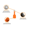 Otwornica diamentowa z uchwytem M14/10 mm / TEGER-60409