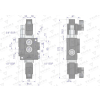 Rozdzielacz hydrauliczny 1-sekcyjny sterowany elektrycznie 12V 40L VOIMA-60655
