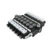 Rozdzielacz hydrauliczny 6-sekcyjny sterowany elektrycznie 12V 40L VOIMA