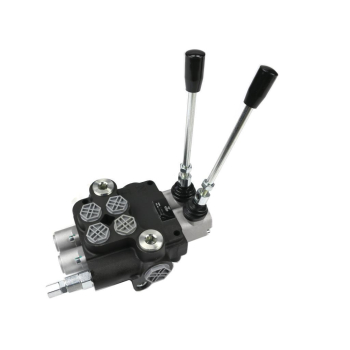 Rozdzielacz hydrauliczny 2-sekcyjny 80L z zatrzaskami VOIMA-60683