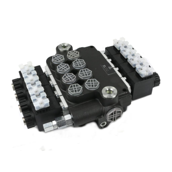 Rozdzielacz hydrauliczny 4-sekcyjny sterowany elektrycznie 12V 80L VOIMA