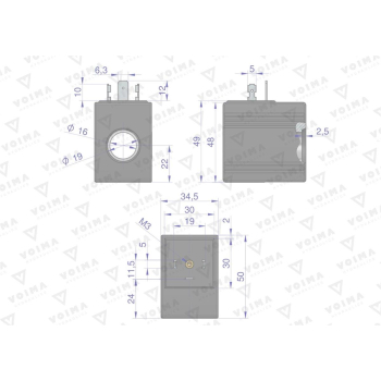 Cewka do rozdzielacza hydraulicznego 40L 12V VOIMA-60706