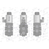 Dzielnik. zawór. elektrozawór kierunkowy elektromagnetyczny kontroli (SVV6/2-90L) 12V DC 6/2 G1/2 80L VOIMA-61021