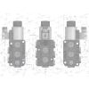 Dzielnik. zawór. elektrozawór kierunkowy elektromagnetyczny kontroli (DVS6/50 L/MIN) (24V DC) 6/2 G3/8 50L VOIMA-6102