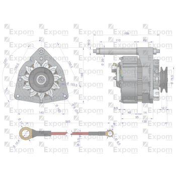 Alternator kompletny C-330 72A EXPOM KWIDZYN eu-61232