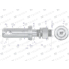 Sworzeń z gwintem T-SG28602245150 fi 28/60 mm M22x1.5/45 mm  150 mm TEGER-61606