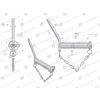 Sworzeń zaczepu z wygiętym uchwytem 28x130 TEGER-61729