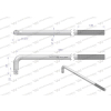 Uchwyt 3/4 wzmocniony typu L 600mm Waryński-61783