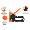 Zszywacz tapicerski HEAVY DUTY 4w1 (typ G/140, S28, NAIL, PIN) / 4-14mm Extreme / TEGER-61888