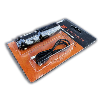 Latarka kompaktowa LED COB aluminiowa obudowa 200 lm z funkcją oświetlenia warsztatowego 500mAh USB Teger-61849