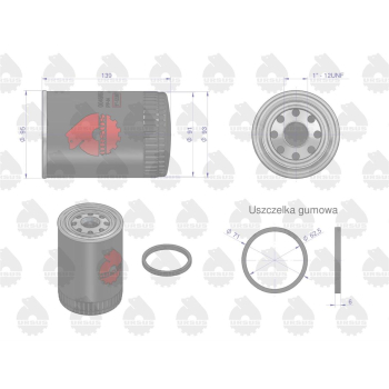 Filtr oleju PP-84, PP84,  PP-8.4 C-330, C-360 ORYGINAŁ URSUS ,-62062