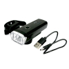 Zestaw lamp rowerowych, latarka LED przednia 2000 mAh i latarka LED tylna 150mAh ładowane USB z klaksonem Teger-62143