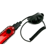 Zestaw lamp rowerowych, latarka LED przednia 2000 mAh i latarka LED tylna 150mAh ładowane USB z klaksonem Teger-62146