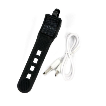 Lampa rowerowa latarka  LED przednia zdwojona z powerbankiem 4000 mAh i funkcją RED ładowana USB Teger-62148