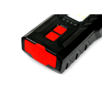 Lampa rowerowa latarka  LED przednia zdwojona z powerbankiem 4000 mAh i funkcją RED ładowana USB Teger-62149