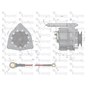 Alternator kompletny C-360 72A EXPOM EXPOM KWIDZYN eu-62349