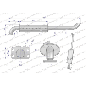 Tłumik T25 INOX WARYŃSKI-62627