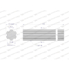 Wałek, WOM frezowany całościowo 150mm Z6 - 1 3/8, Waryński-62968