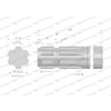 Wałek, WOM frezowany jednostronnie 300mm Z6 - 1 3/4, Waryński-62974