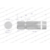 Wałek, WOM frezowany jednostronnie 300mm Z21 - 1 3/8, Waryński-62995