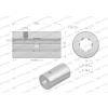 Tuleja, WOM łącząca frezowana 100mm Z6 - 1 1/8, Waryński-63006
