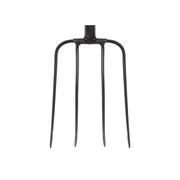 Widły gospodarcze 4-zębne na metalowym trzonku - Extra Long, (dł. 1600 mm), Teger-63027
