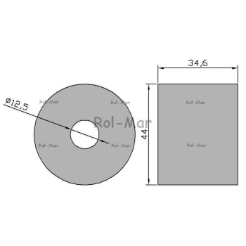 Tuleja gumowa podsiewacza 44x35mm 619342.1 Claas-6311