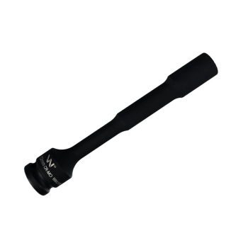 Nasadka udarowa 1/2", sześciokątna slim bardzo długa przelotowa ze stali CrMo 12mm długość 150 mm, stosowane w mechanice do kluczy udarowych, Waryński