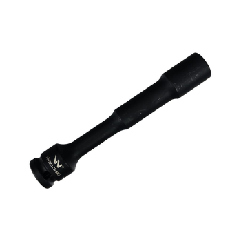 Nasadka udarowa 1/2", sześciokątna slim bardzo długa przelotowa ze stali CrMo 15mm długość 150 mm, stosowane w mechanice do kluczy udarowych, Waryński