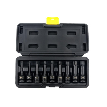 Zestaw nasadek udarowych 1/2 typu STAR TORX 9 el. ze stali CrMo, Waryński-63243